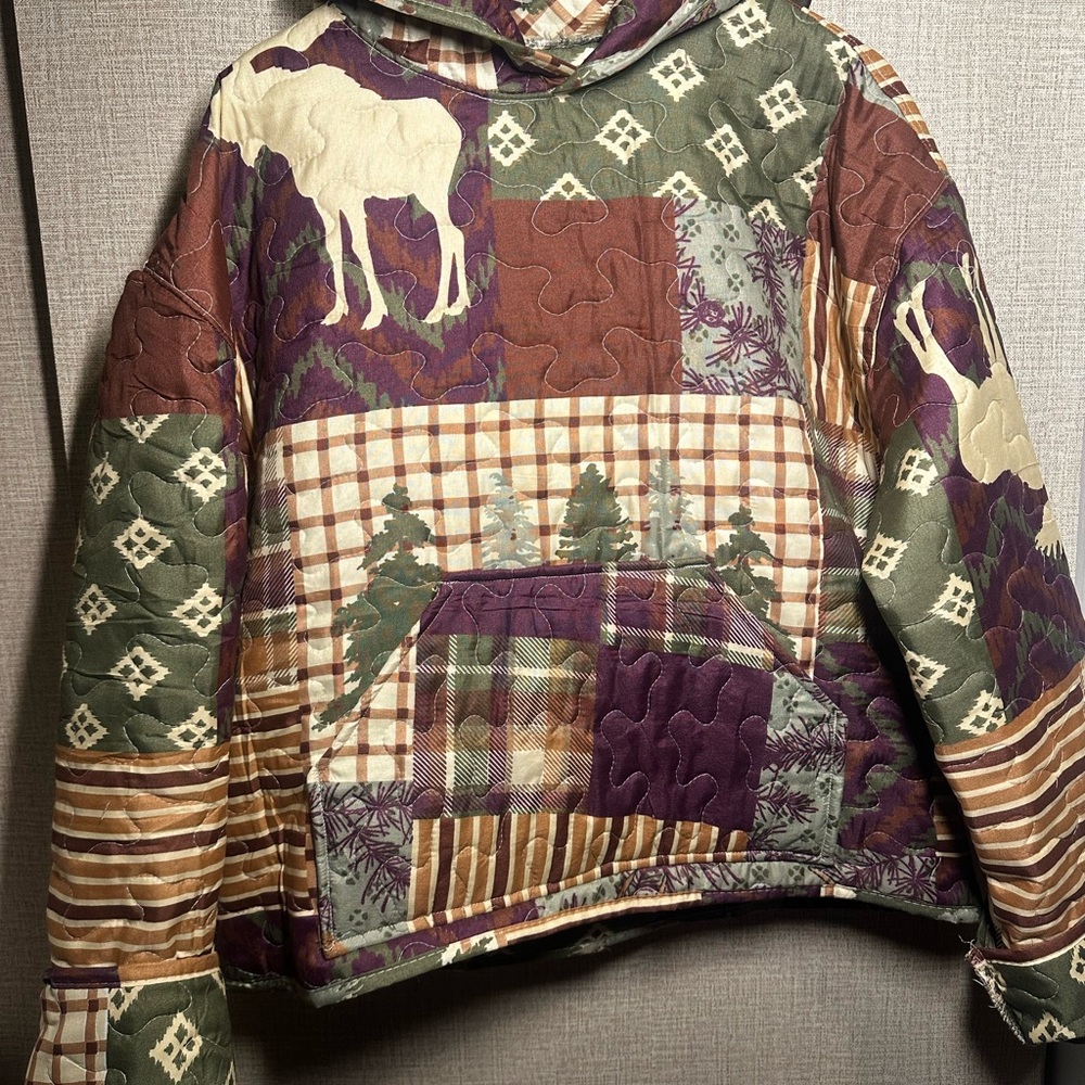Handmade quilt hoodie